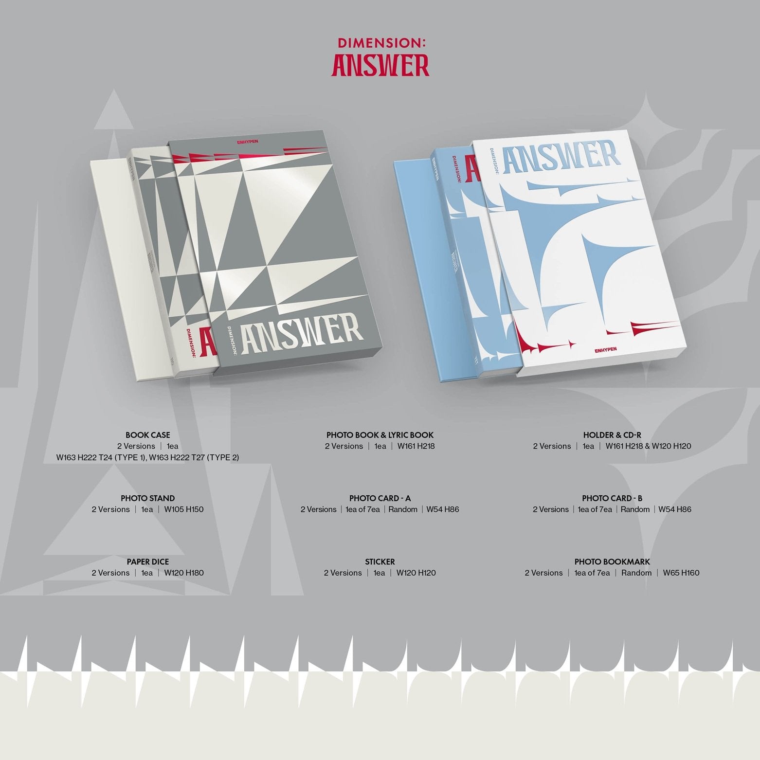 ENHYPEN - 1st Album Repackage [DIMENSION : ANSWER] (NO / YET Ver.)-SQ5881015