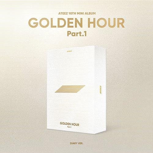 ATEEZ 10th Mini Album [GOLDEN HOUR : Part.1] (BLUE HOUR Ver. / DIARY Ver. / GOLDEN HOUR Ver.)-SQ1001108