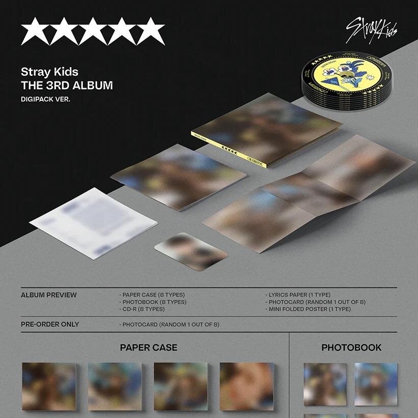 [Stray Kids] the 3rd Album 5-STAR (Digipack Ver.)-SQ5877582