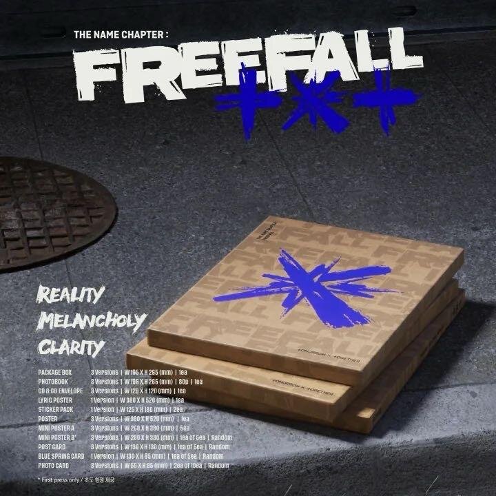 TOMORROW X TOGETHER 3rd Full Album [The Name Chapter : FREEFALL] (REALITY Ver. / MELANCHOLY Ver. / CLARITY Ver.)-pnubxtamn6ewzwou