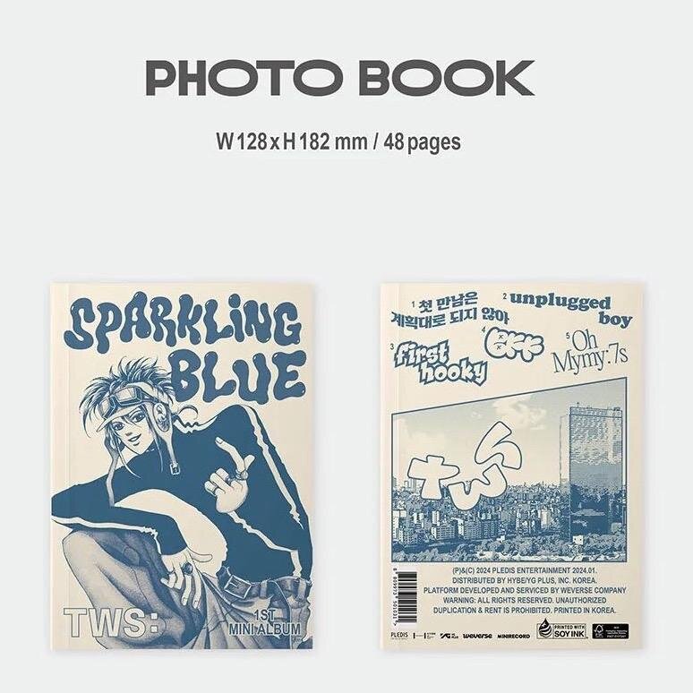 TWS - SPARKLING BLUE 1ST MINI ALBUM WEVERSE ALBUMS VER.