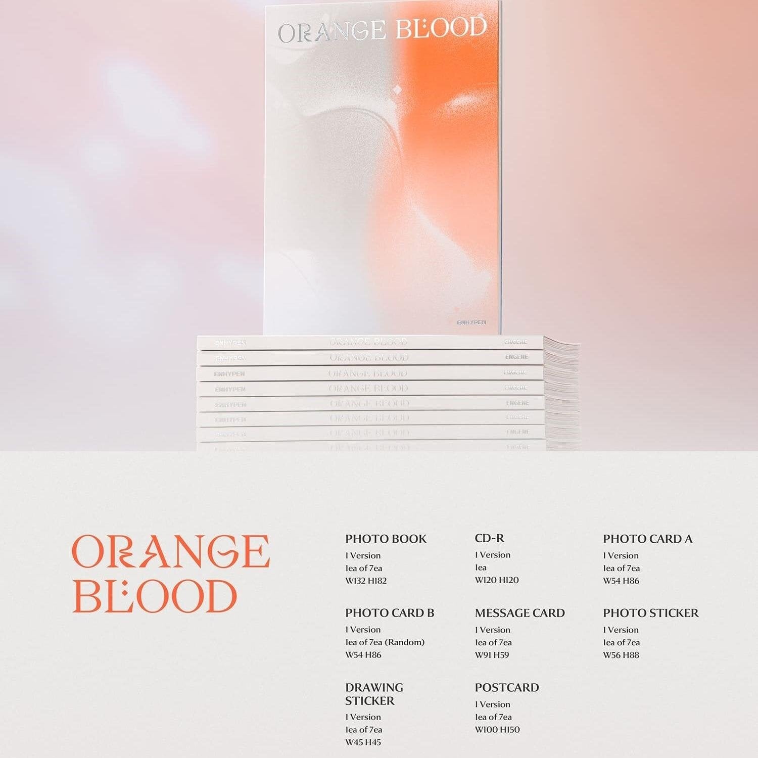 [ENHYPEN] 5th Mini Album [ORANGE BLOOD] (ENGENE Ver.)-SQ7131287