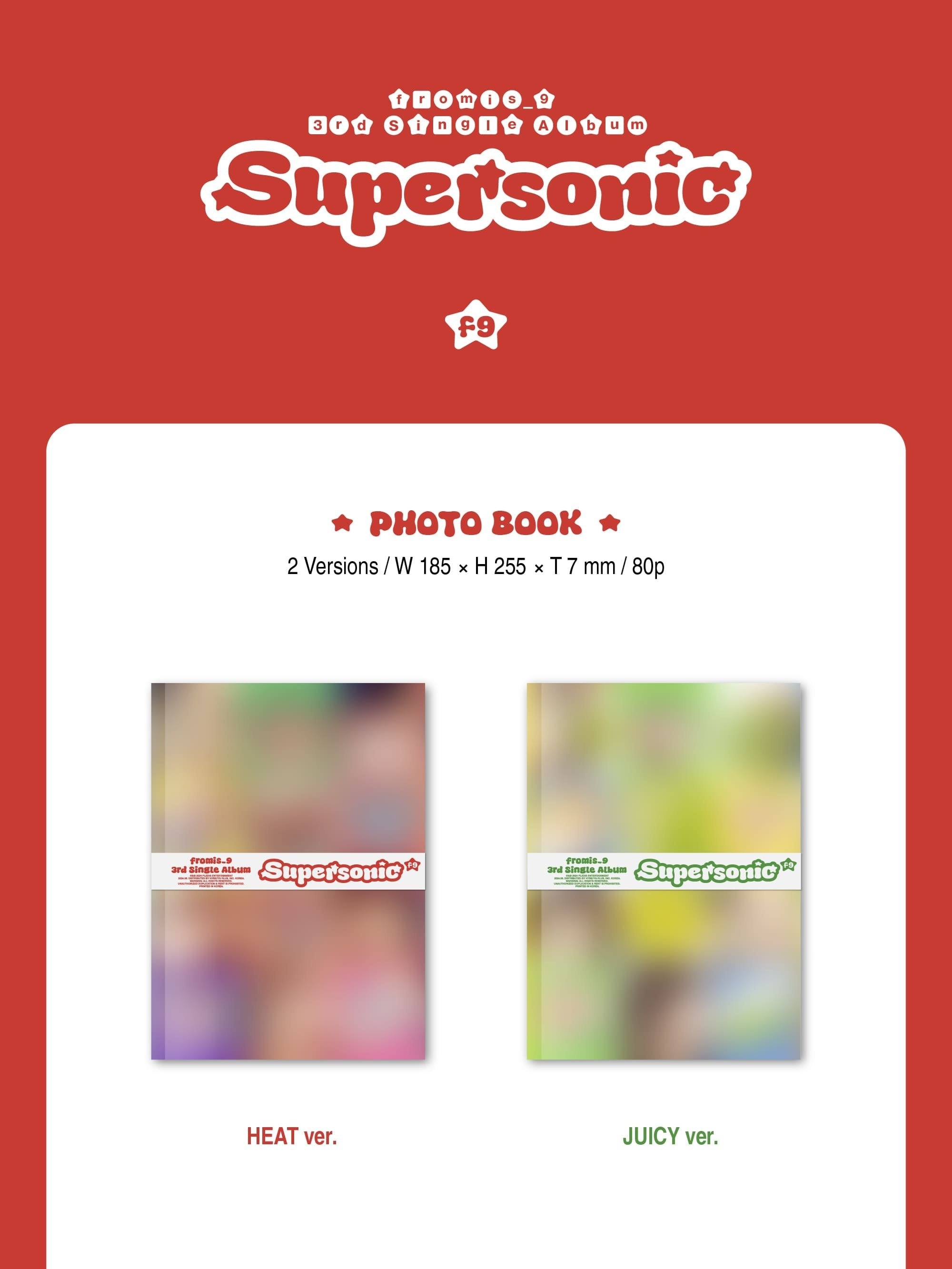 fromis_9 - 3rd Single Album [Supersonic] (HEAT Ver. / JUICY Ver.)-SQ5682876