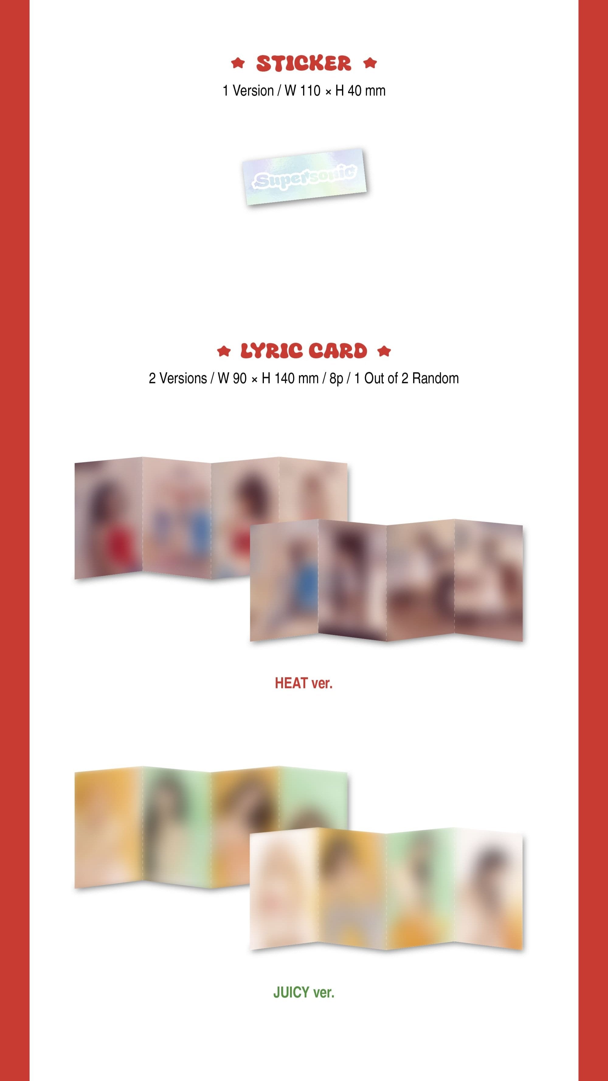 fromis_9 - 3rd Single Album [Supersonic] (HEAT Ver. / JUICY Ver.)-SQ5682876