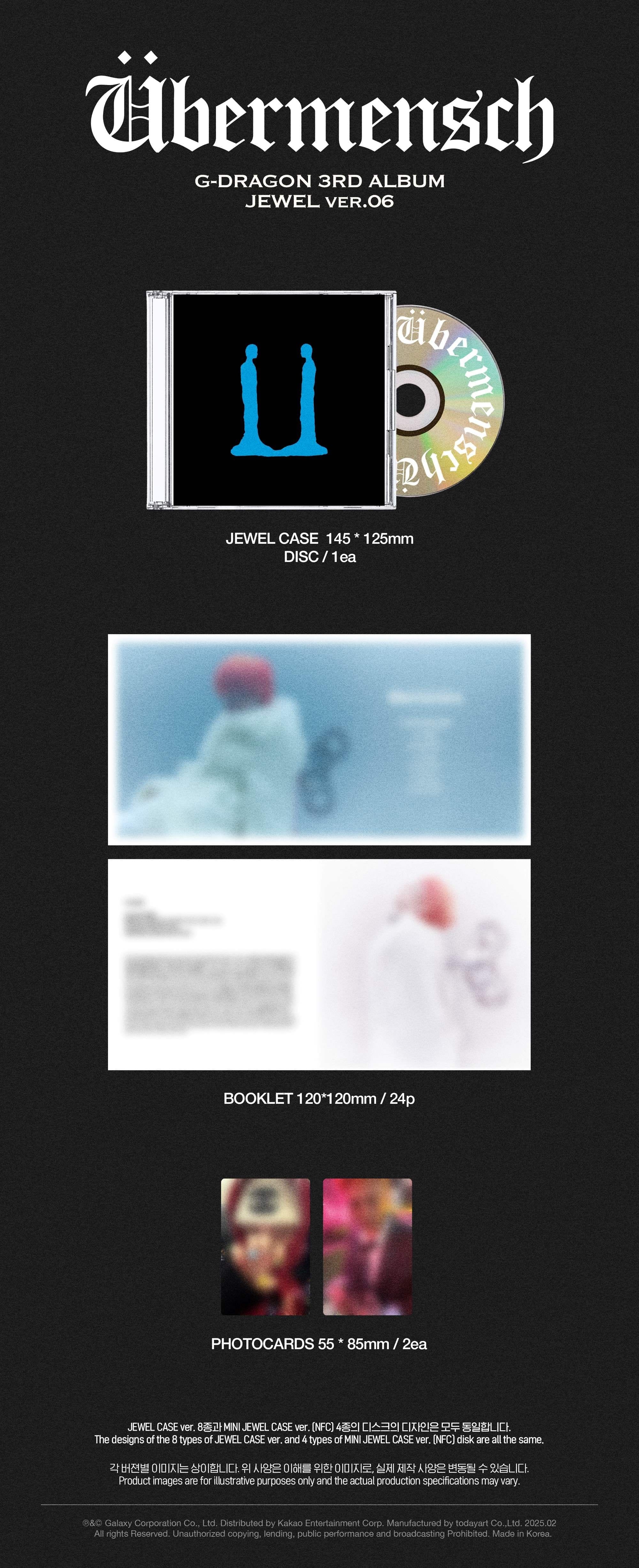 G-DRAGON 3rd Album [Übermensch] (JEWEL Ver.)-SQ8696310