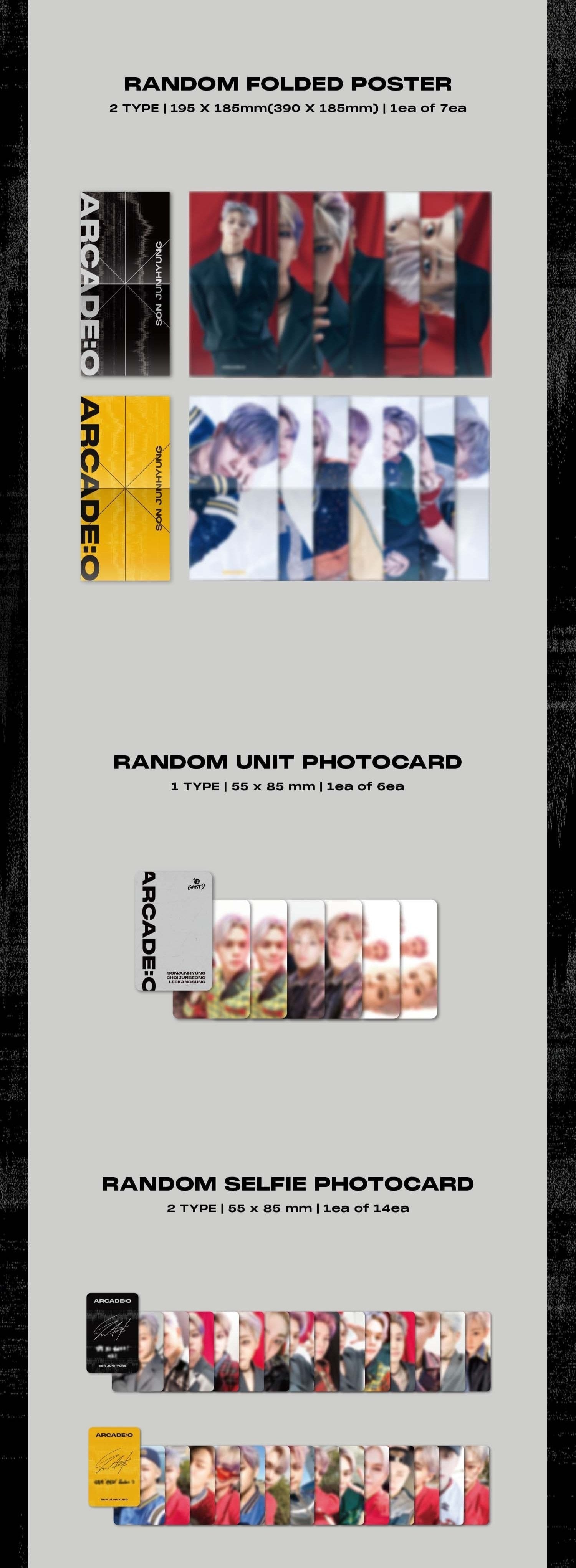 GHOST9 7th Mini Album [ARCADE : O] (BLACK Ver. / YELLOW Ver.)-SQ5070878