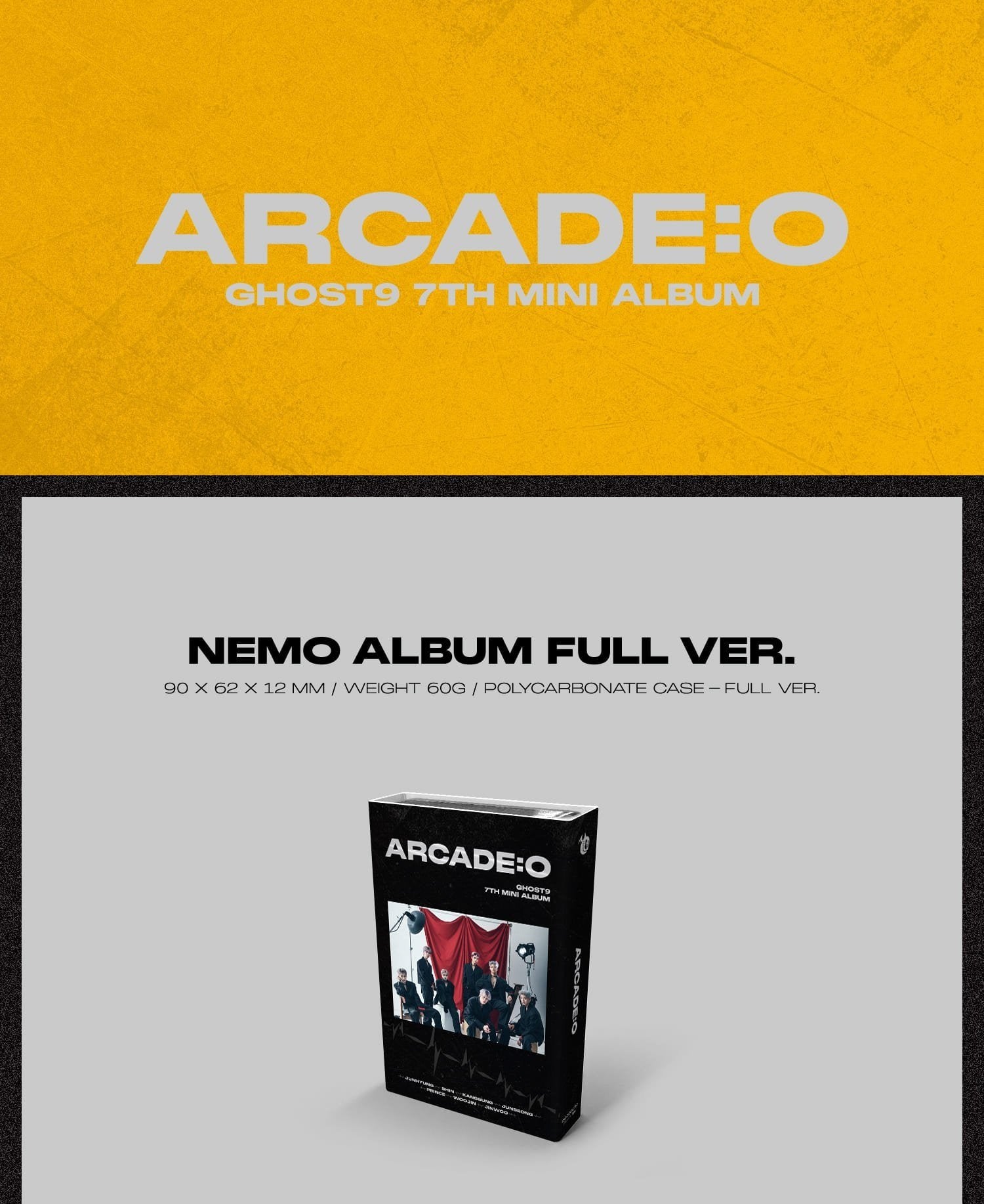 GHOST9 7th Mini Album [ARCADE : O] (Nemo Album Full Ver.)