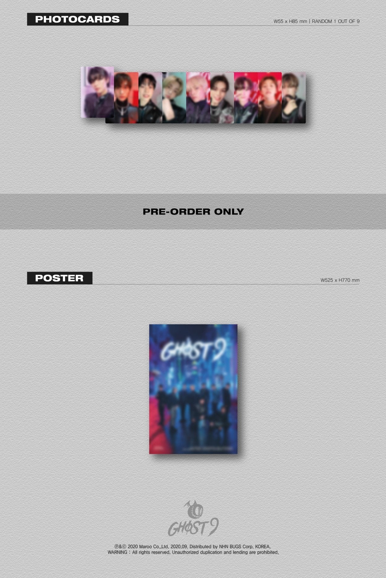 GHOST9 1st Mini Album [PRE EPISODE 1 : DOOR]