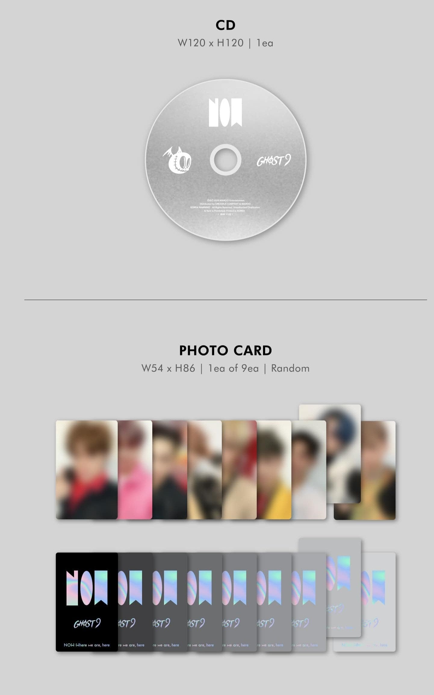 GHOST9 3rd Mini Album [NOW : Where we are, here]