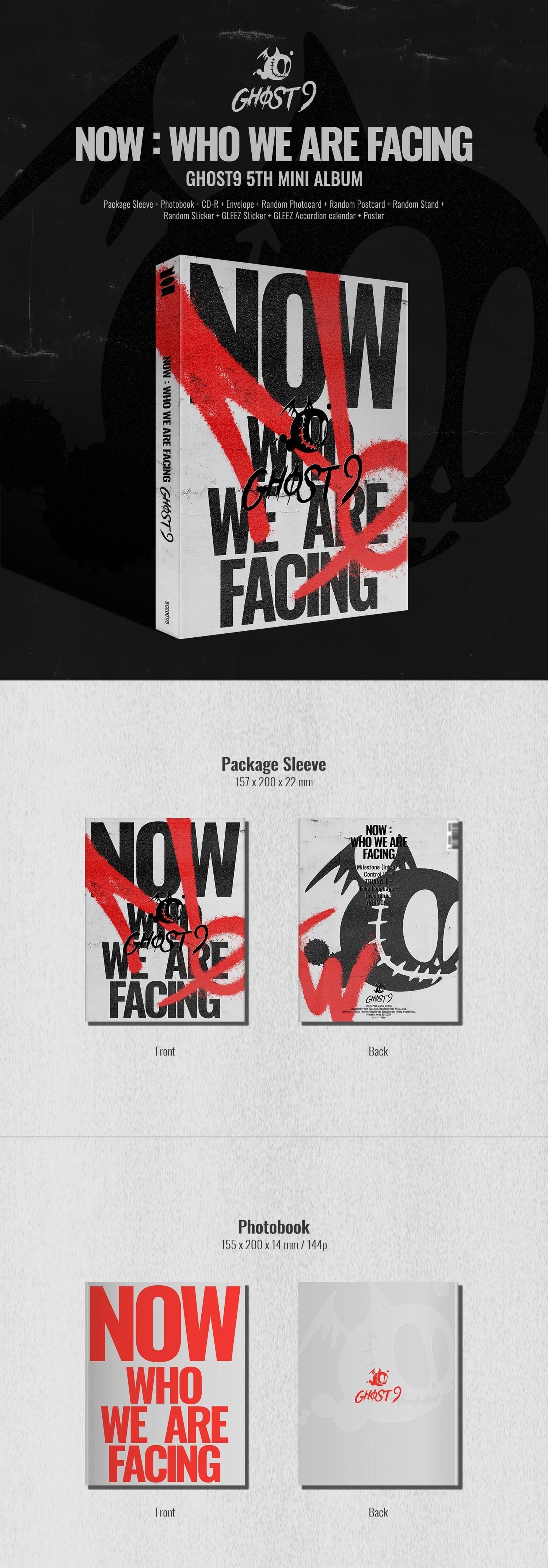 GHOST9 5th Mini Album [NOW : Who we are facing]
