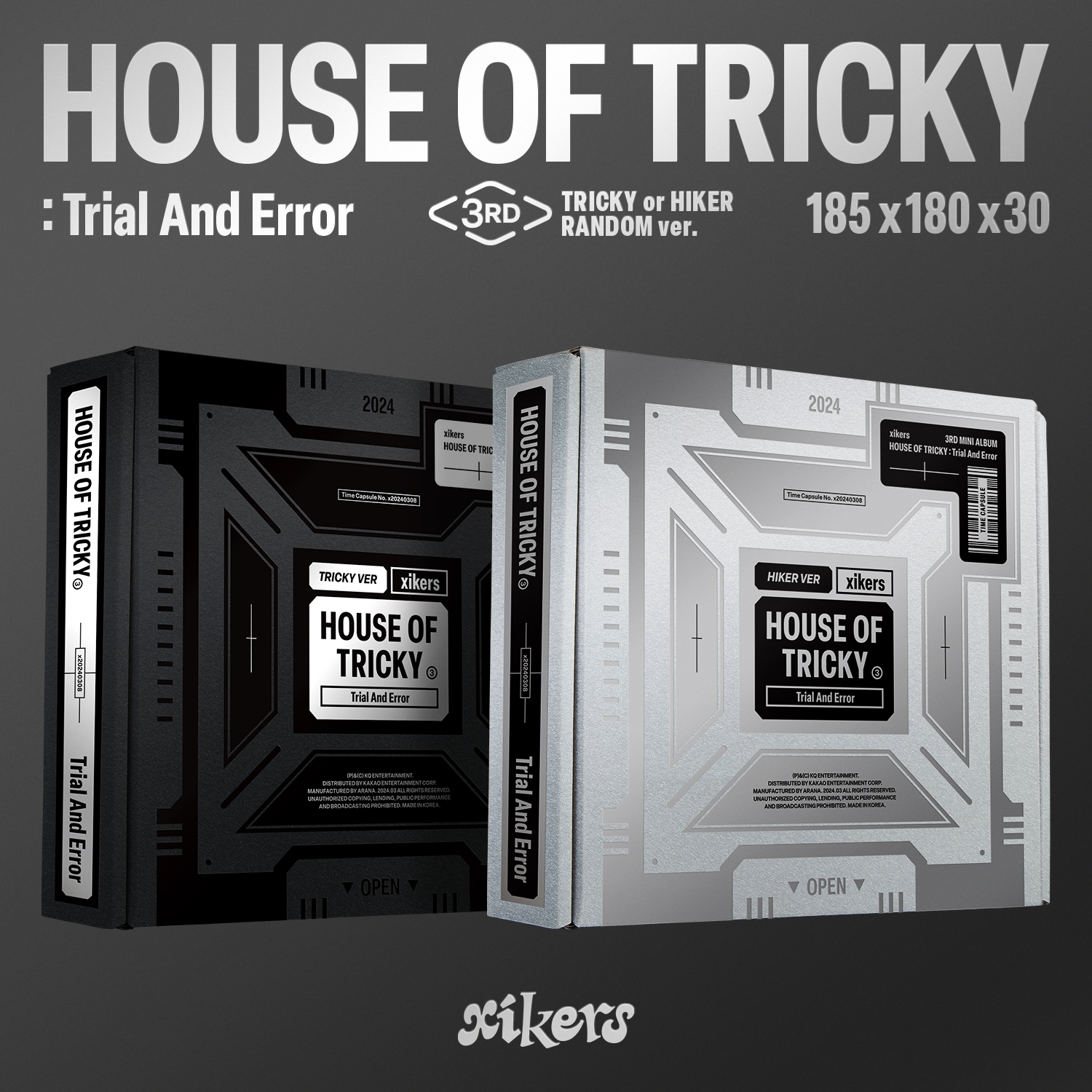 xikers 3rd Mini Album [HOUSE OF TRICKY : Trial And Error] (HIKER Ver. / TRICKY Ver.)-SQ7041218