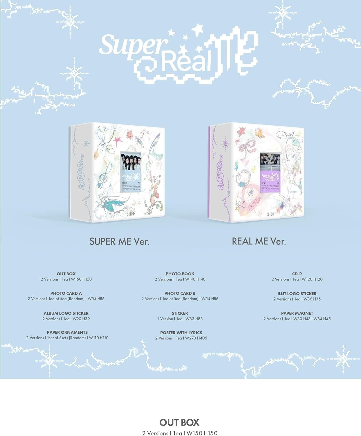 [ILLIT] 1st Mini Album - Super Real Me (SUPER ME / REAL ME Ver)-SQ9668360