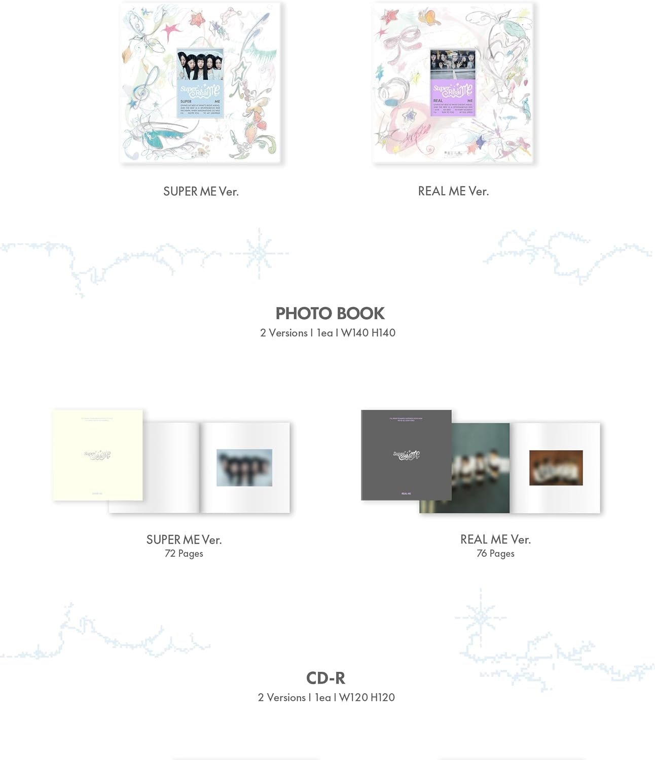 [ILLIT] 1st Mini Album - Super Real Me (SUPER ME / REAL ME Ver)-SQ9668360