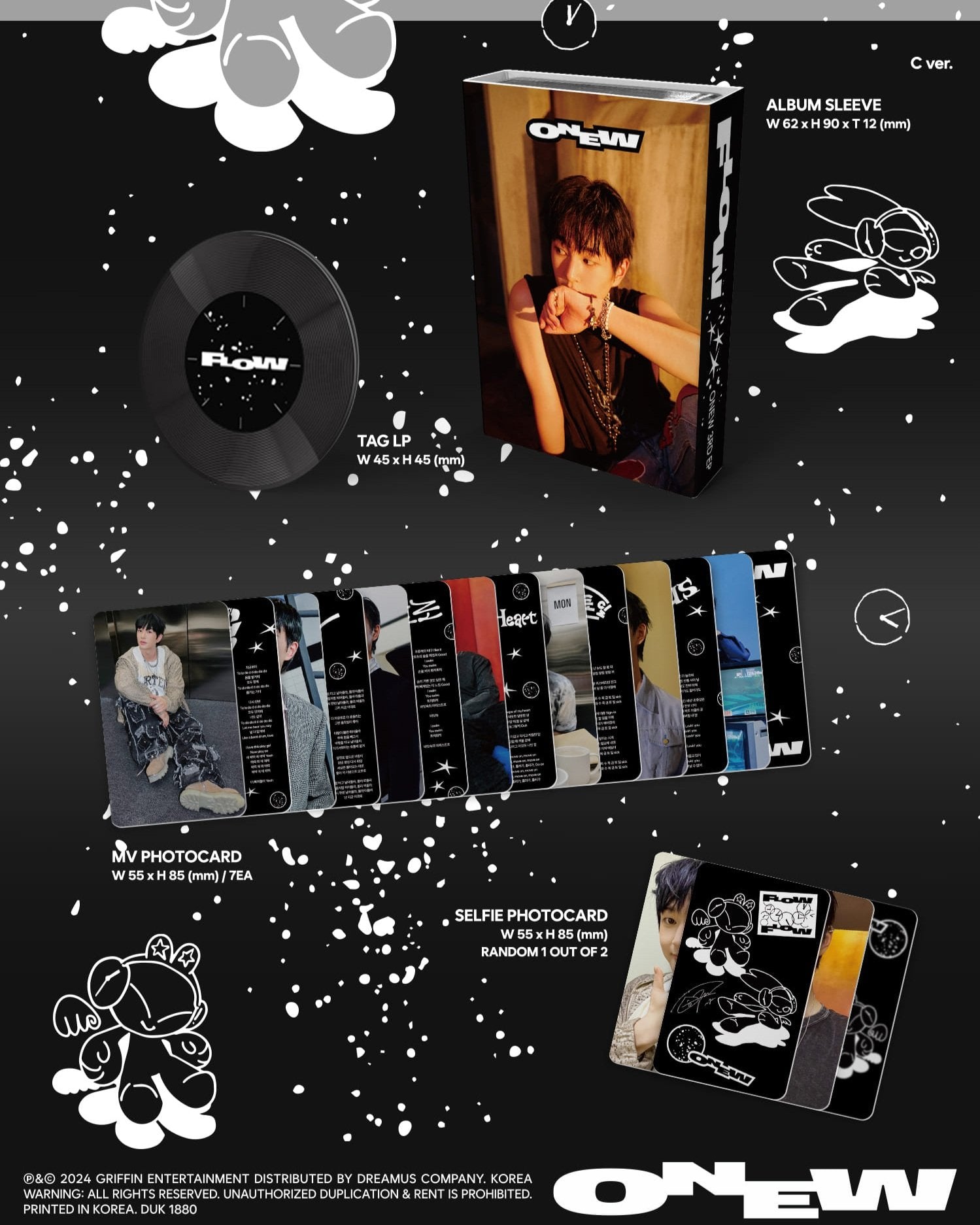 ONEW - 3rd Mini Album [FLOW] (NEMO Ver.) (A Ver. / B Ver. / C Ver.)-SQ2233219
