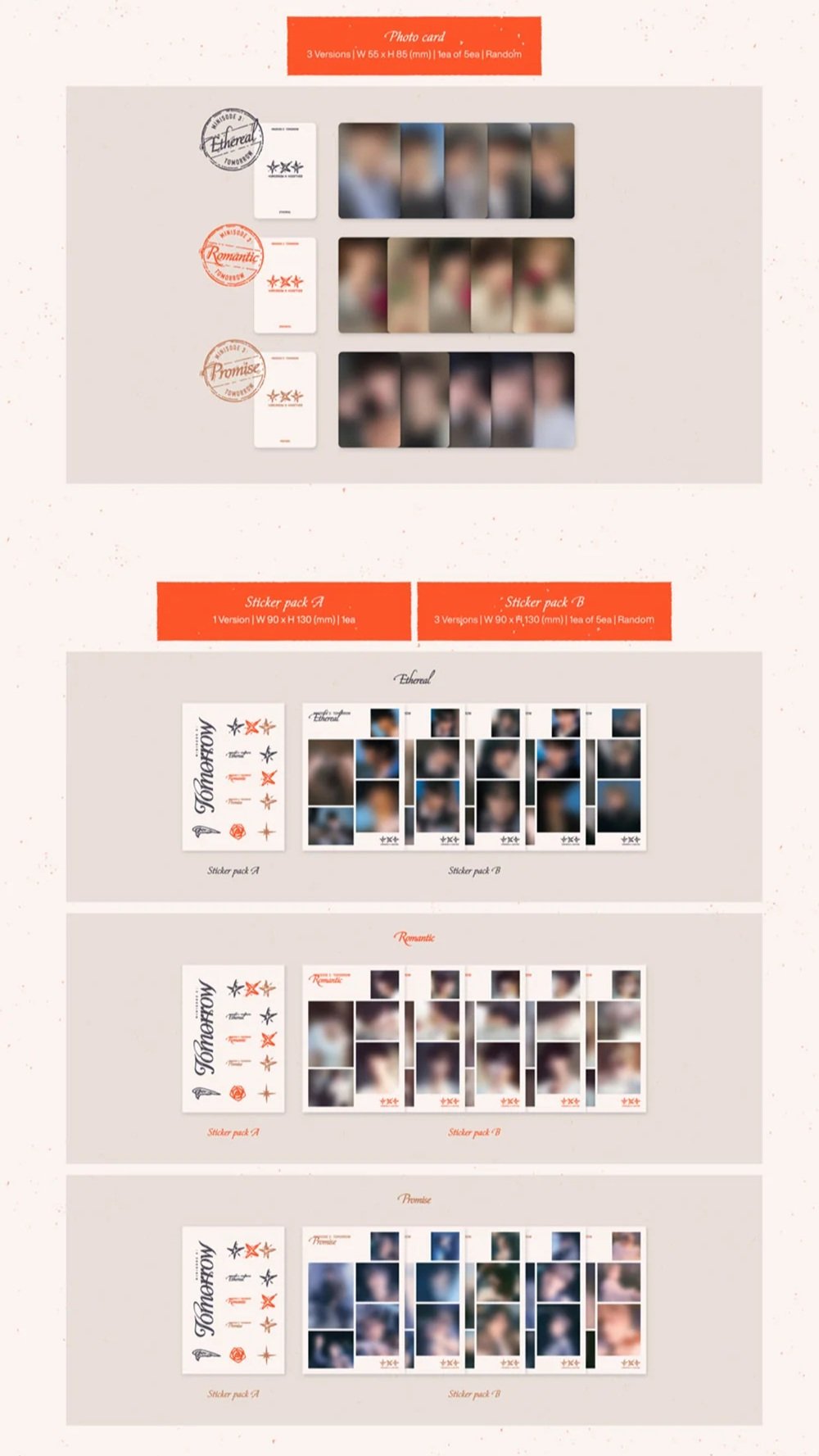 [TOMORROW X TOGETHER] 6th Mini Album [minisode 3: TOMORROW] (Ethereal / Romantic / Promise Ver.)-SQ5379449