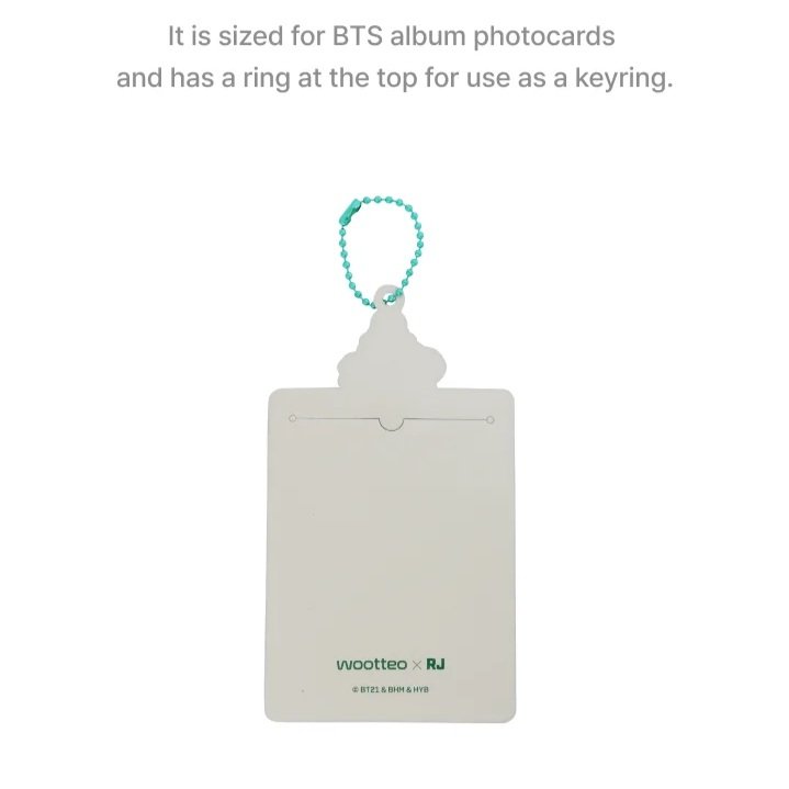 BTS - WOOTTEO X RJ COLLABORATION OFFICIAL MD PHOTO CARD FRAME