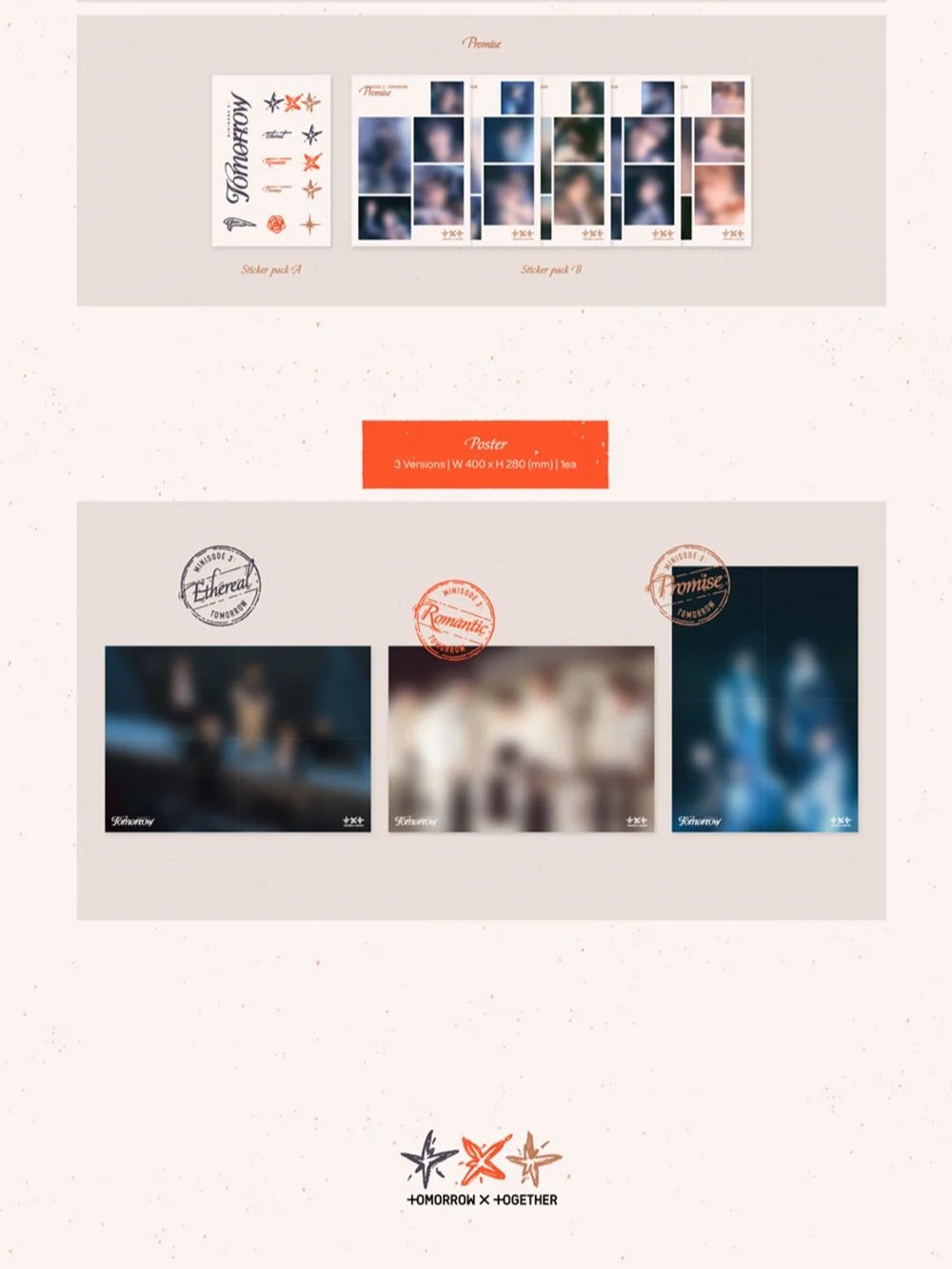[TOMORROW X TOGETHER] 6th Mini Album [minisode 3: TOMORROW] (Ethereal / Romantic / Promise Ver.)-SQ5379449