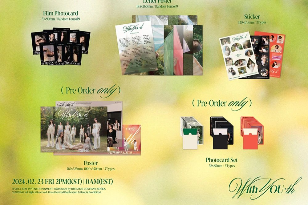 [TWICE] 13th Mini Album - With YOU-th (Forever Ver / Glowing Ver / Blast Ver)-SQ4087418