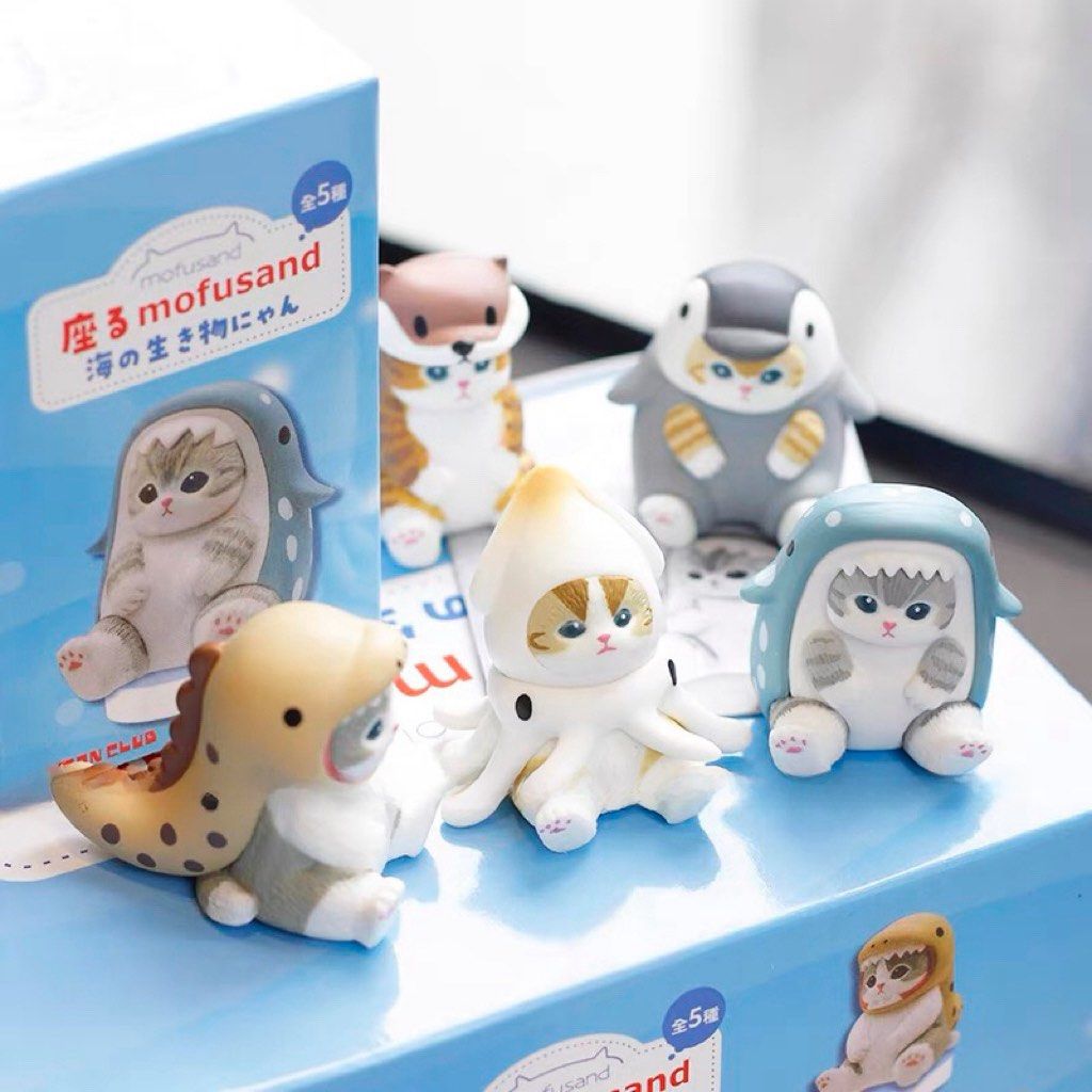 Kitan Club: Mofusand Sitting Aquarium Cat - 1 Blind Box