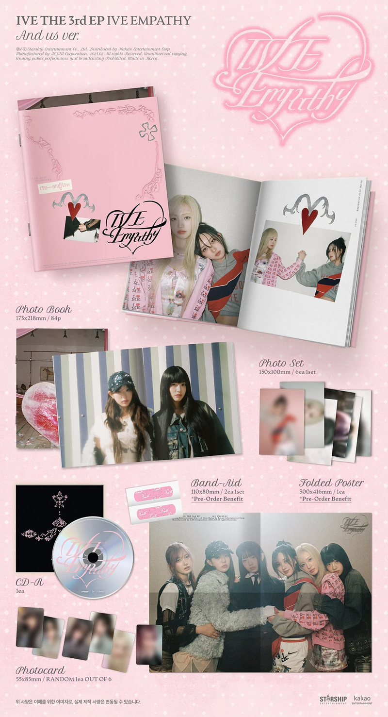 *WITHMUU POB* IVE 3rd EP Album [IVE EMPATHY] (You Ver / Me Ver / And Us Ver / LOVED IVE - Limited Ver.)-SQ1819144