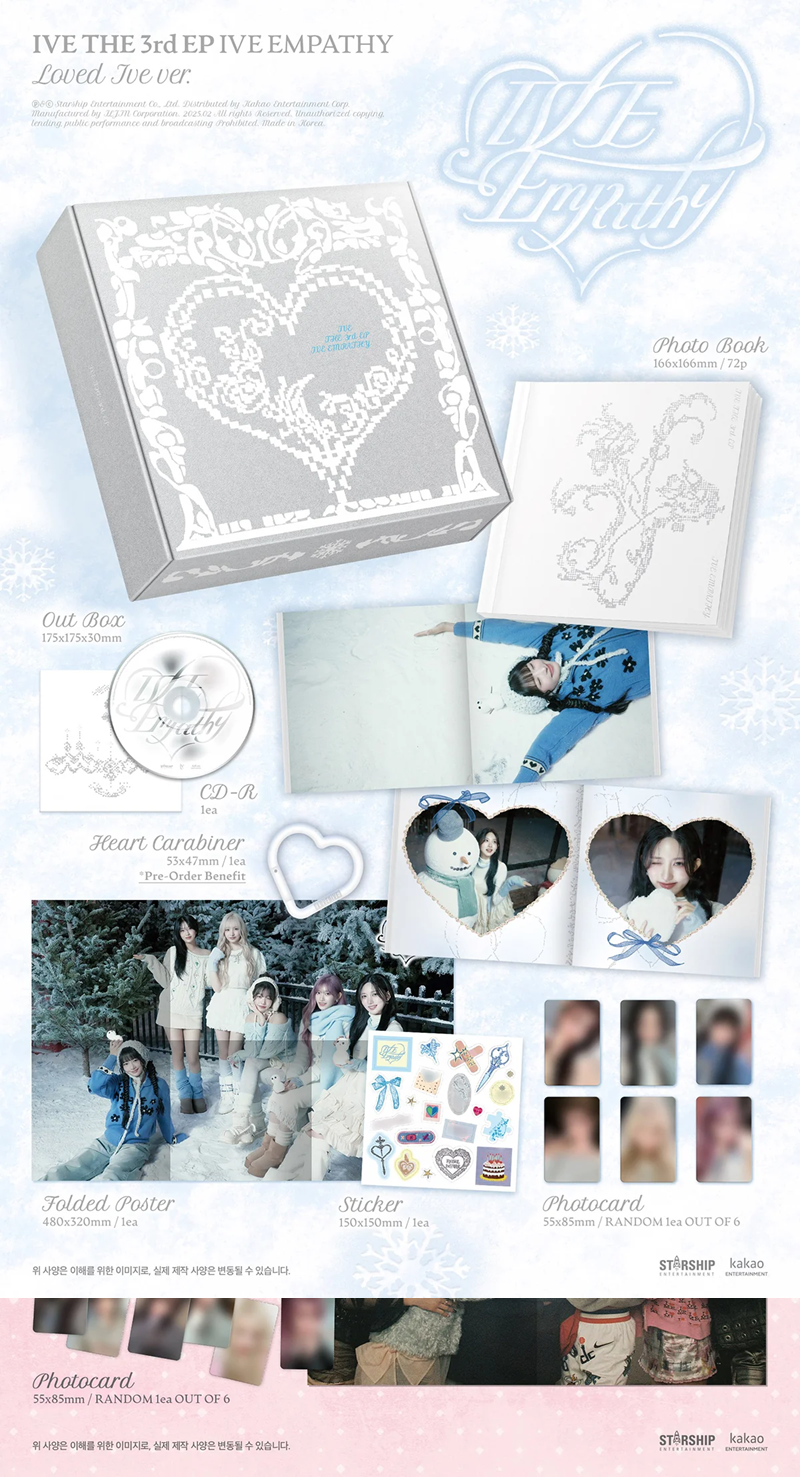 *WITHMUU POB* IVE 3rd EP Album [IVE EMPATHY] (You Ver / Me Ver / And Us Ver / LOVED IVE - Limited Ver.)-SQ1819144