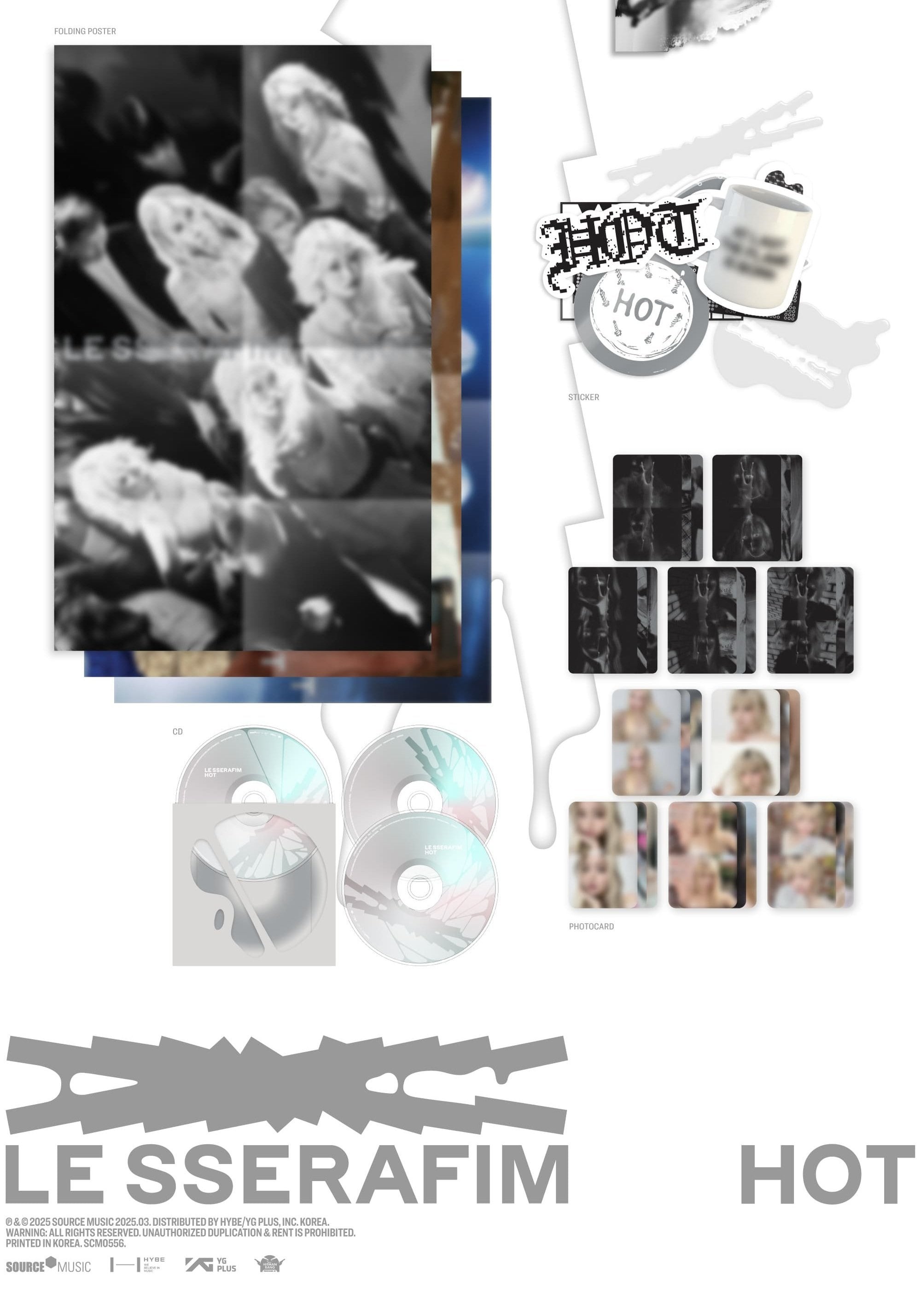 LE SSERAFIM - 5th Mini Album [HOT] (All Versions)-SQ0825135