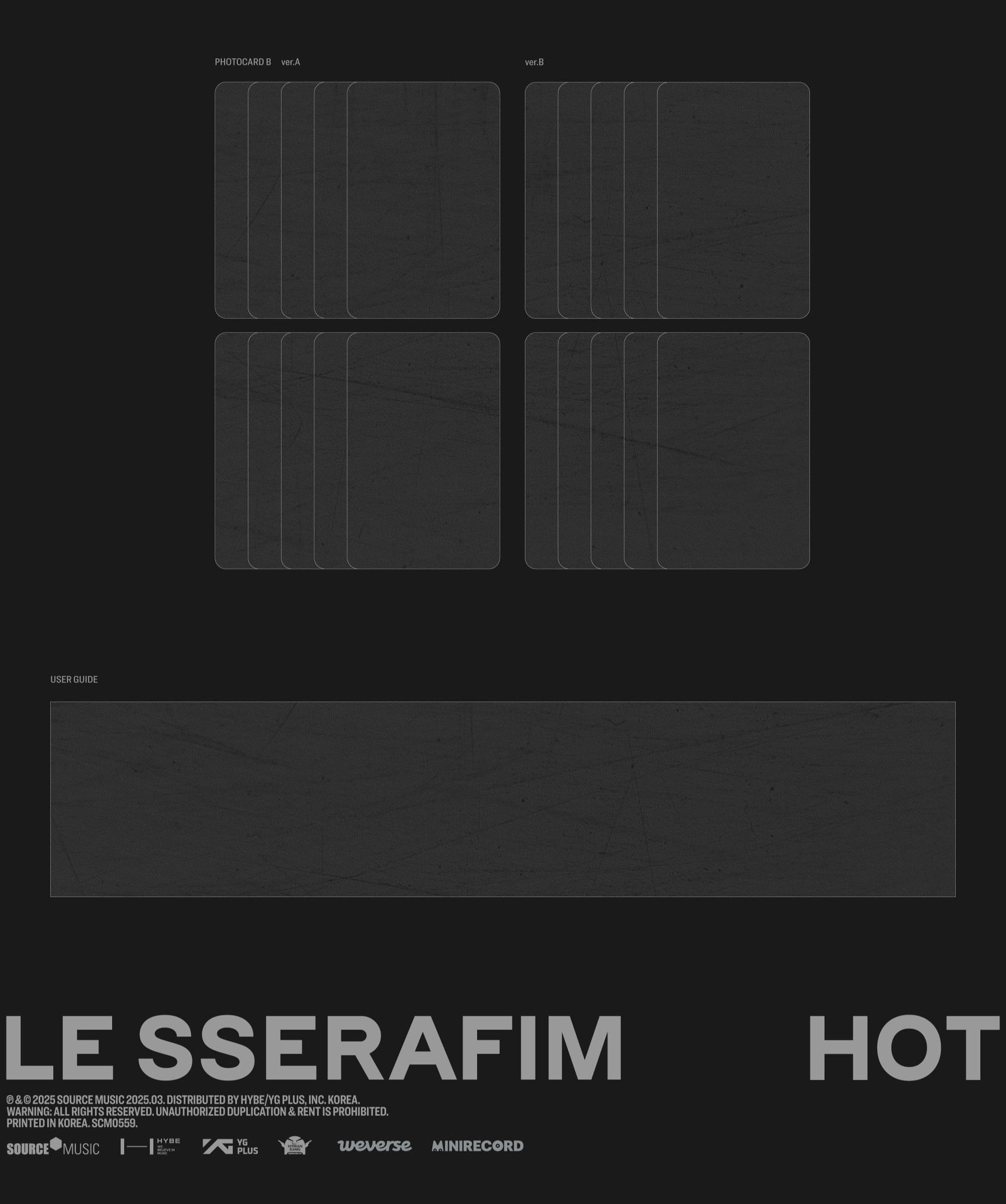 LE SSERAFIM - 5th Mini Album [HOT] (All Versions)-SQ0825135