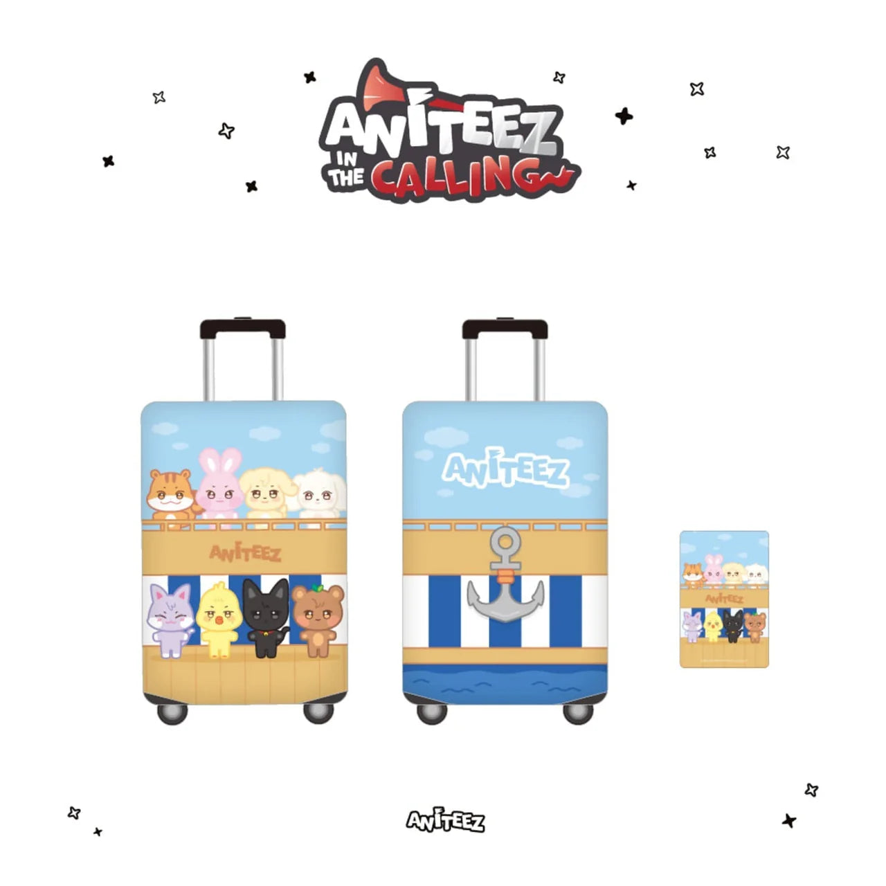 [ATEEZ x ANITEEZ in the CALLING] POP UP OFFICIAL MD - LUGGAGE COVER (Both Sizes)