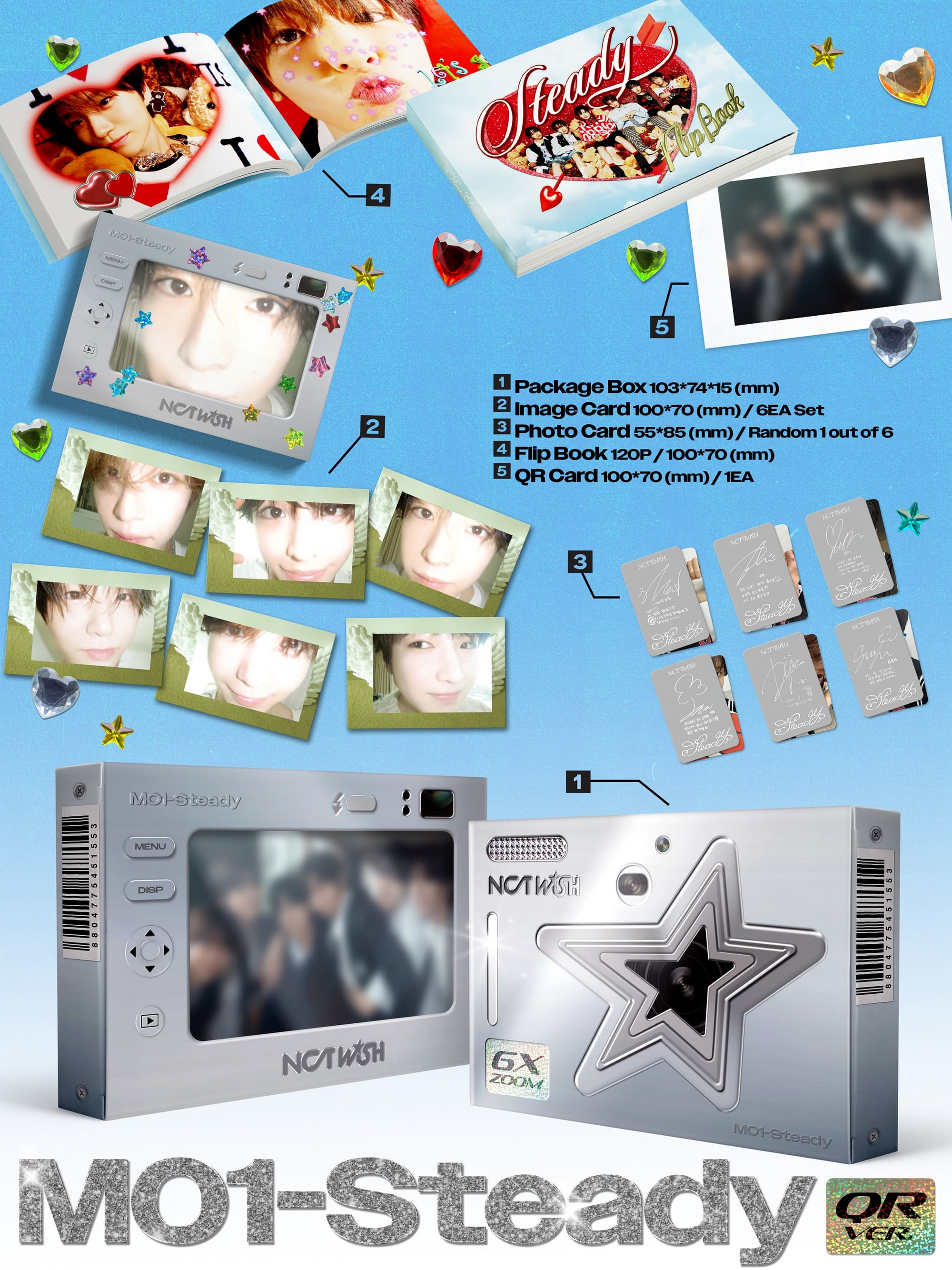 NCT WISH 1st Mini Album [Steady] (Q Ver.)