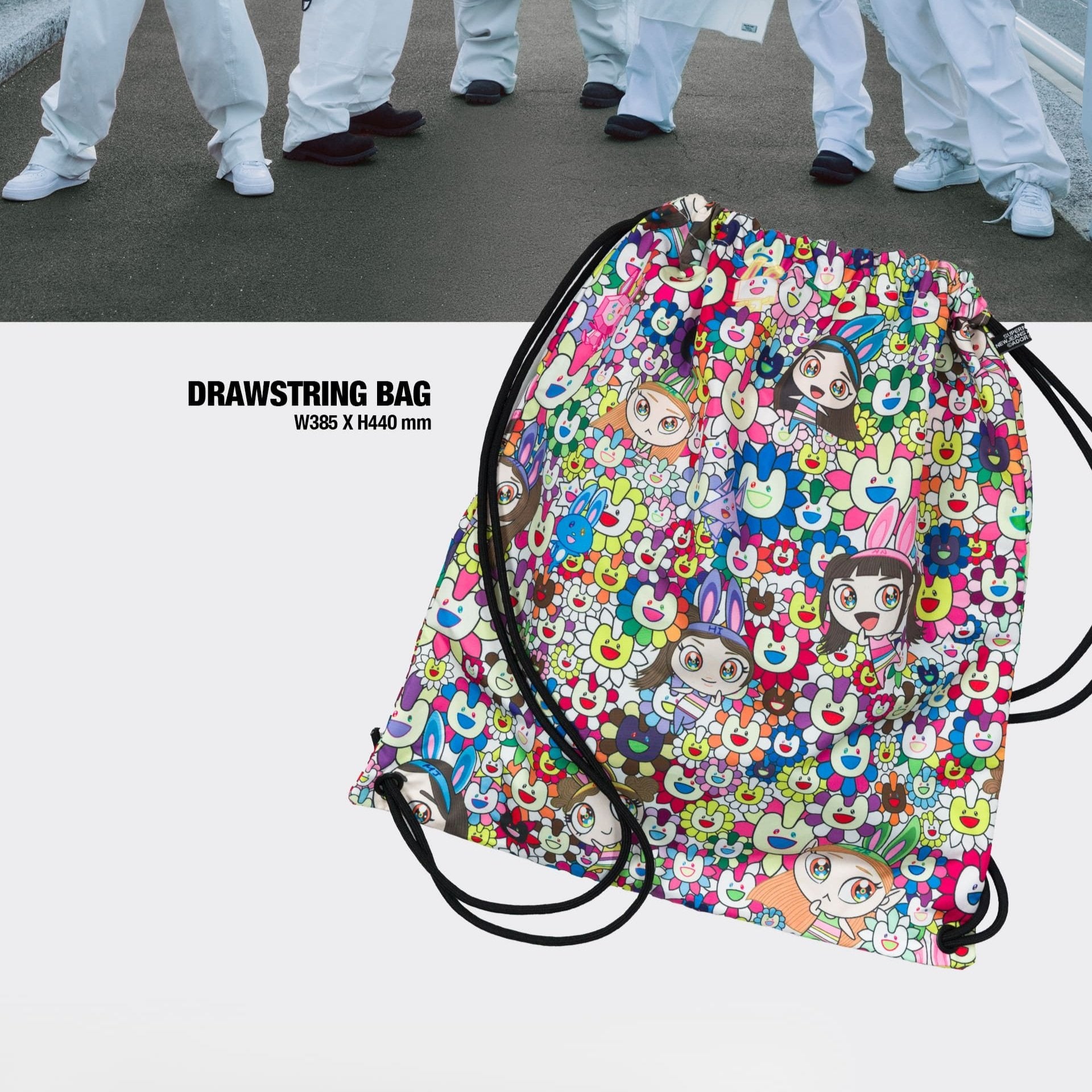NewJeans - Double Single [Supernatural] (NJ X MURAKAMI Drawstring Bag Ver.)
