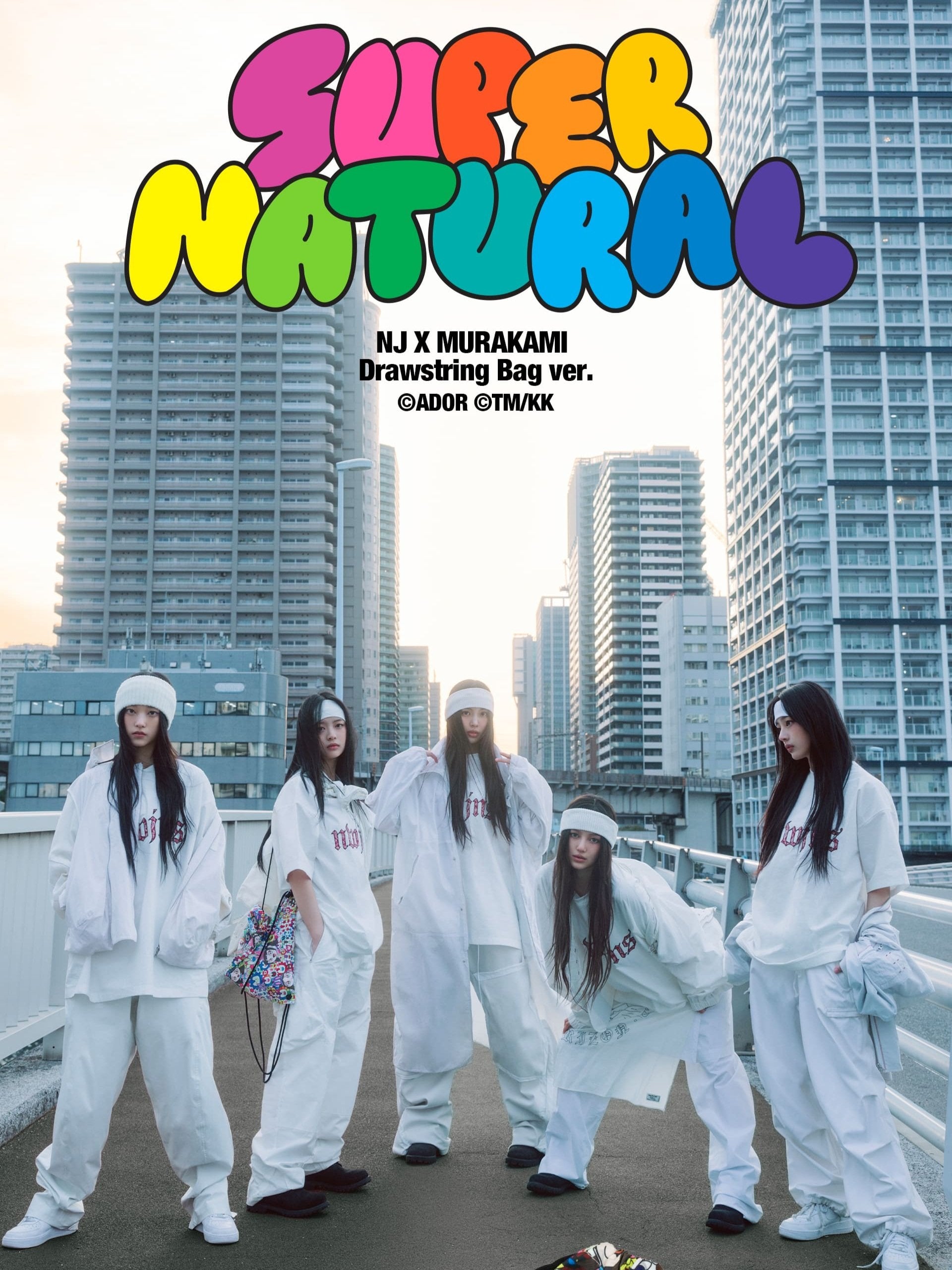 NewJeans - Double Single [Supernatural] (NJ X MURAKAMI Drawstring Bag Ver.)