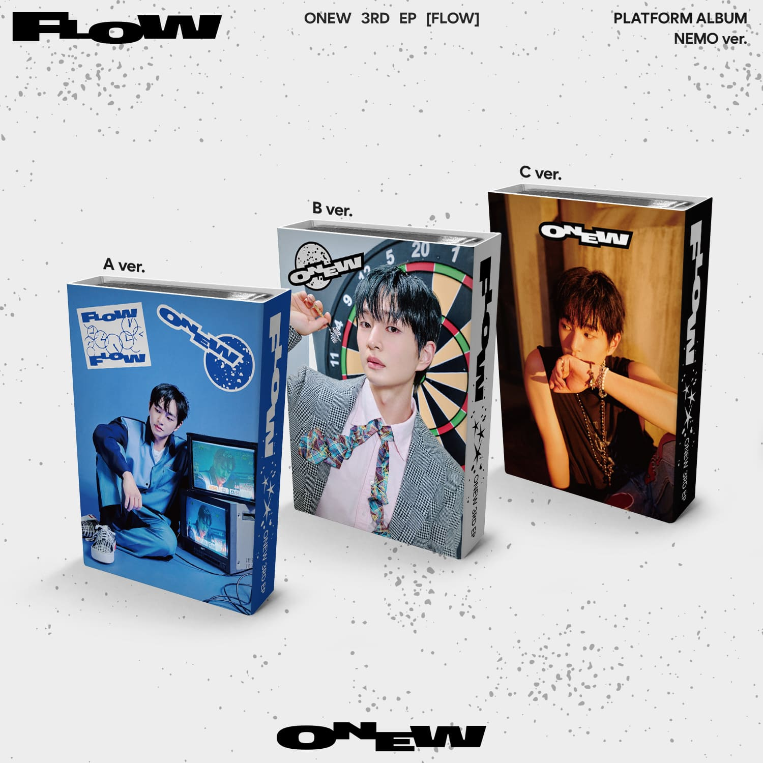 ONEW - 3rd Mini Album [FLOW] (NEMO Ver.) (A Ver. / B Ver. / C Ver.)-SQ2233219