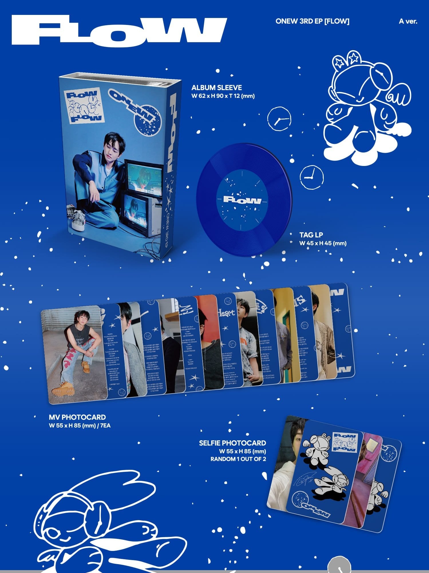 ONEW - 3rd Mini Album [FLOW] (NEMO Ver.) (A Ver. / B Ver. / C Ver.)-SQ2233219
