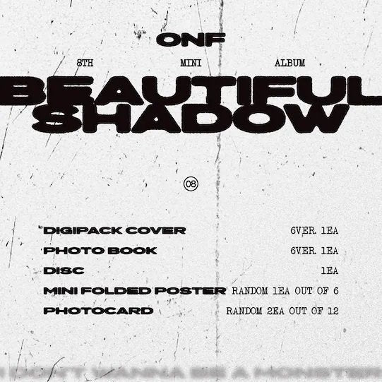 [ONF] 8th Mini Album [BEAUTIFUL SHADOW] (DIGIPACK Ver.)-SQ5981041