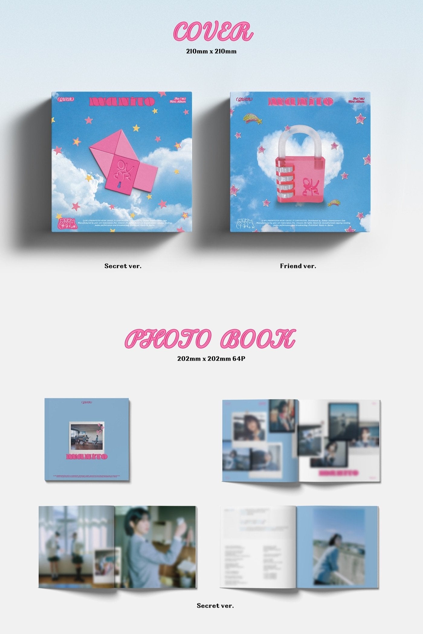 QWER - 1st Mini Album [MANITO] (Secret ver. / Friend ver.)-SQ8525904