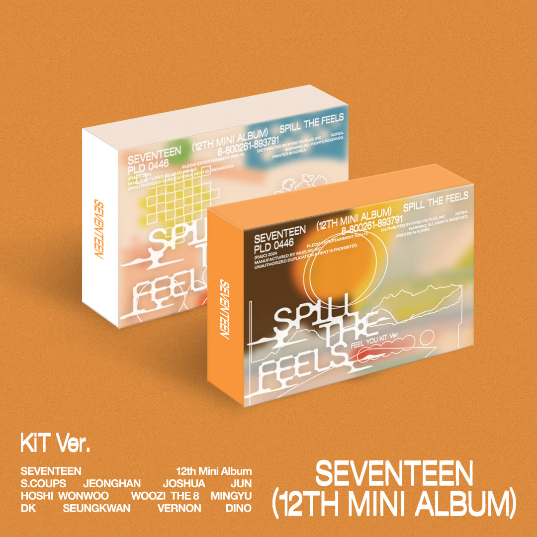 [SEVENTEEN] 12th Mini Album [SPILL THE FEELS] (KiT Ver.) (Ver.1 / Ver.2)-SQ1125352