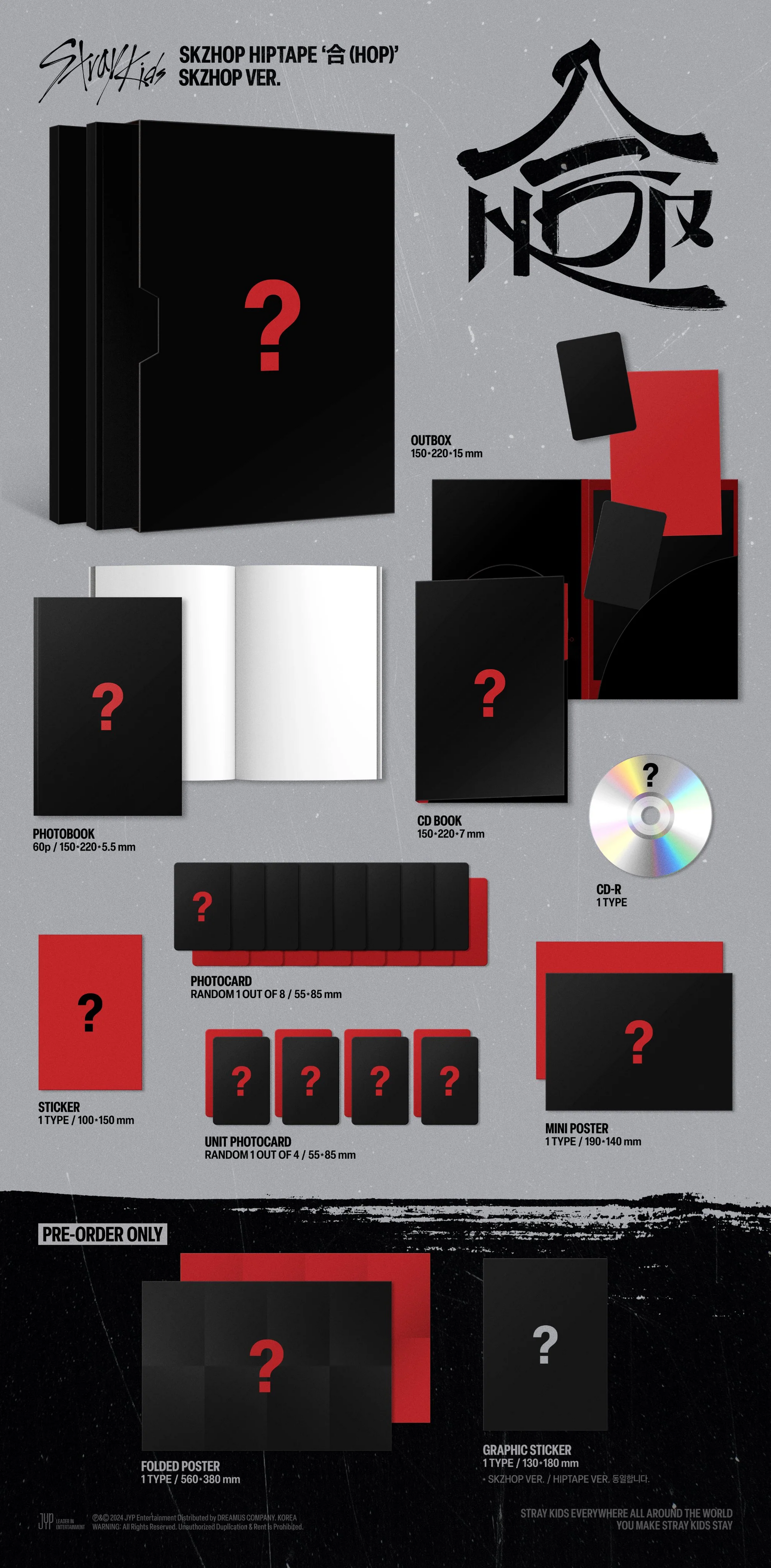 *WITHMUU BENEFIT* Stray Kids - 10th Mini Album [HOP] (SKZHOP Ver)-SQ7285642