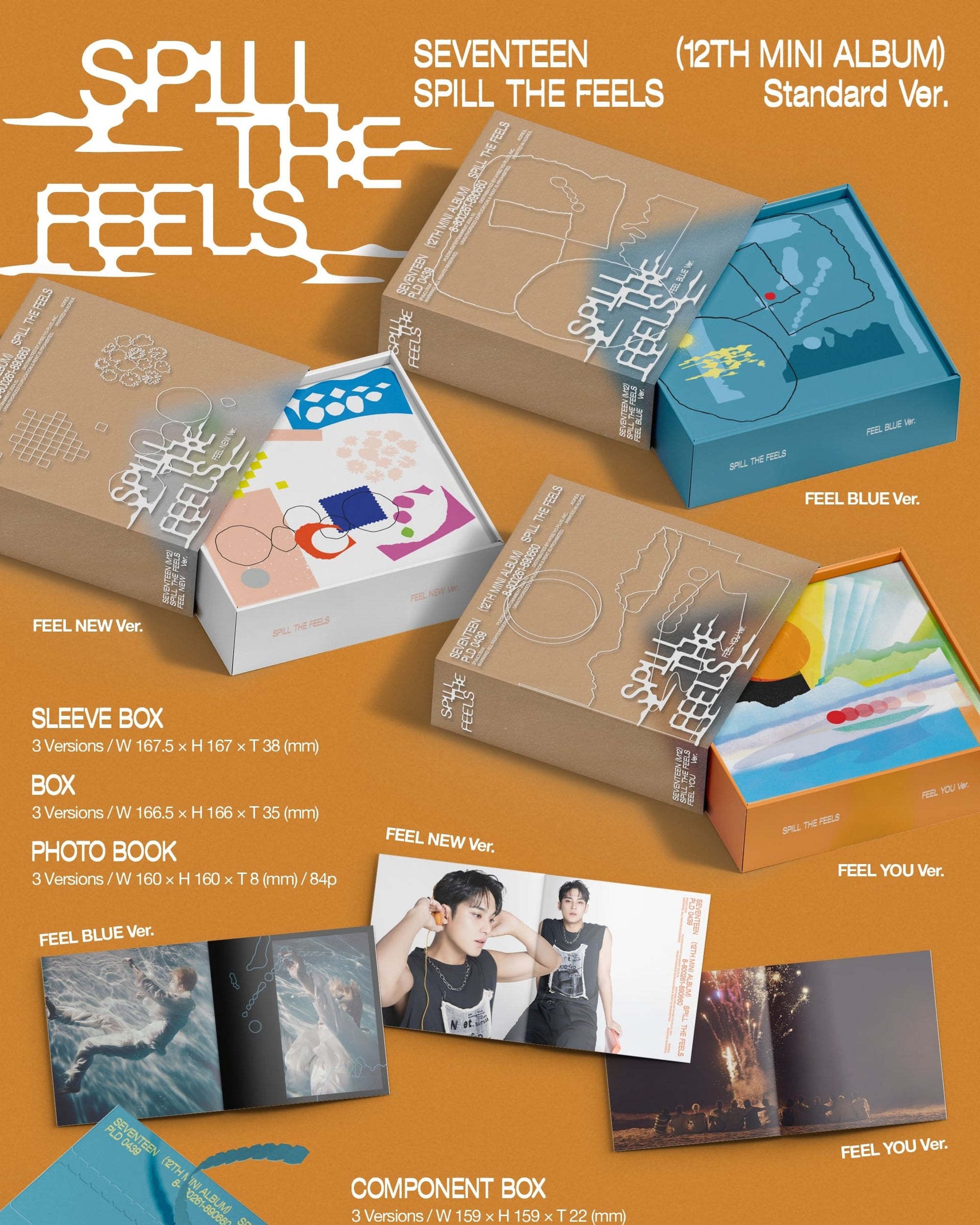 *YES24 POB* [SEVENTEEN] - SPILL THE FEELS 12TH MINI ALBUM (Ver.0 / Ver.1 / Ver.2)-SQ7129704