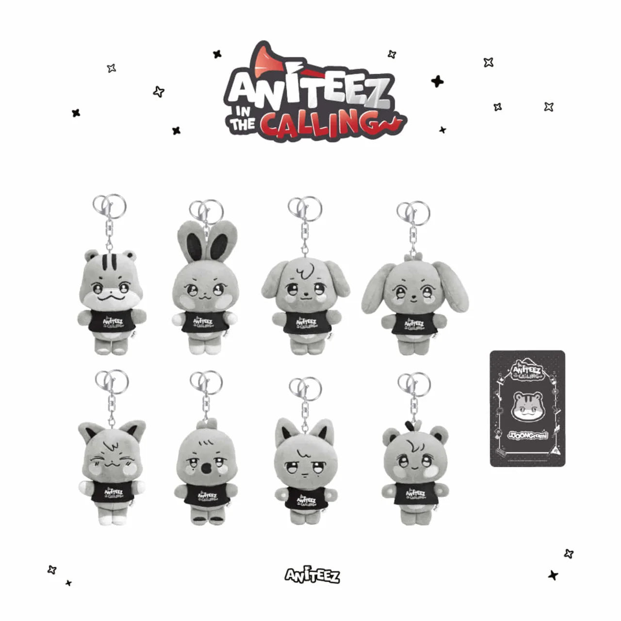 [ATEEZ x ANITEEZ in the CALLING] POP UP OFFICIAL MD - PLUSH KEYRING