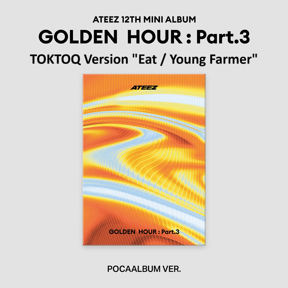 ATEEZ TOKTOQ限定 Young Farmer SET VER. 未開封 TOKTOQ YOUNG FARMER POB* ATEEZ 12TH MINI ALBUM [GOLDEN HOUR