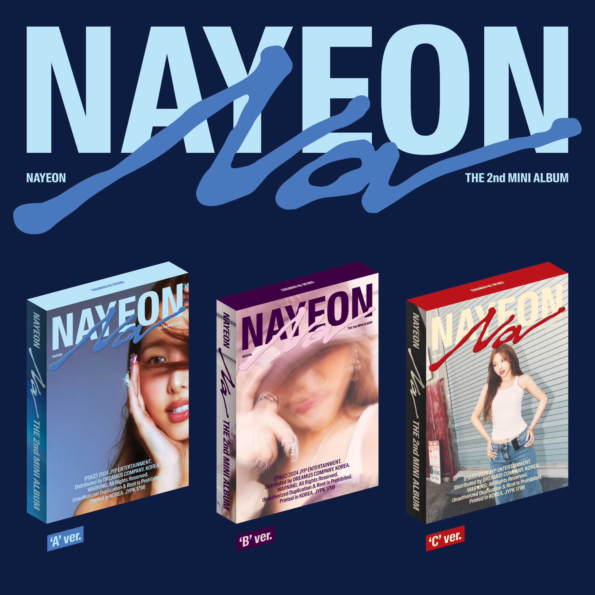 NAYEON (TWICE) - 2nd Mini Album [NA] ('A' Ver. / 'B' Ver. / 'C' Ver.)-SQ9524423