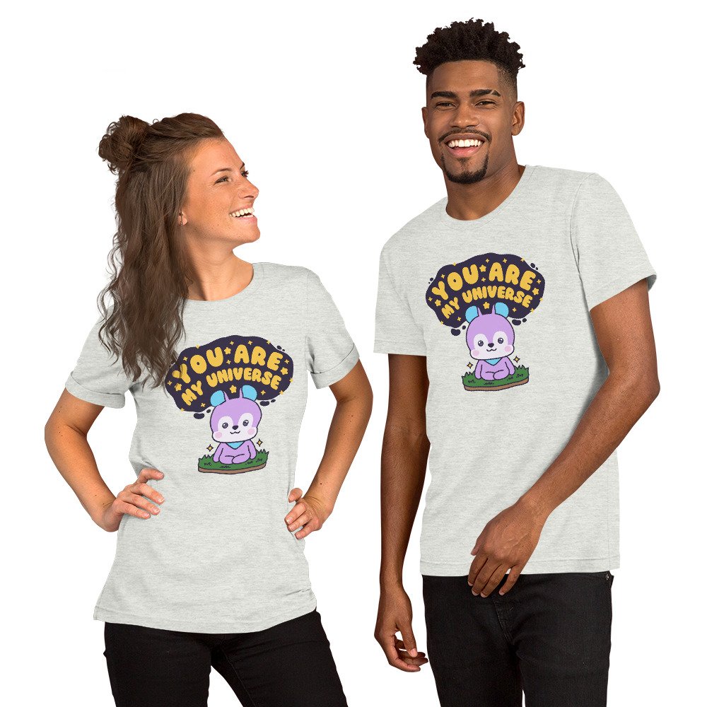 "You are my Universe" Hobicore - Unisex Cotton Size-Inclusive T-Shirt-67D1CFF01F891_White-5XL