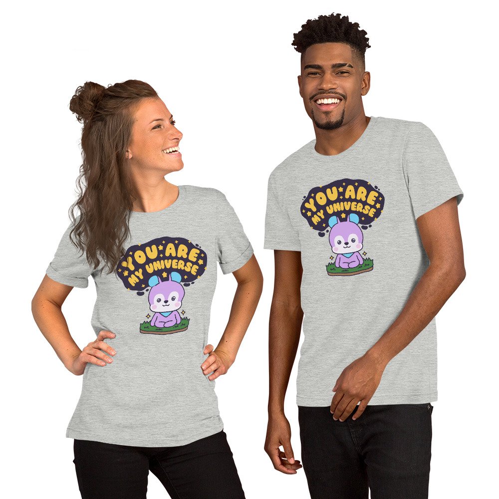 "You are my Universe" Hobicore - Unisex Cotton Size-Inclusive T-Shirt-67D1CFF01F891_White-5XL