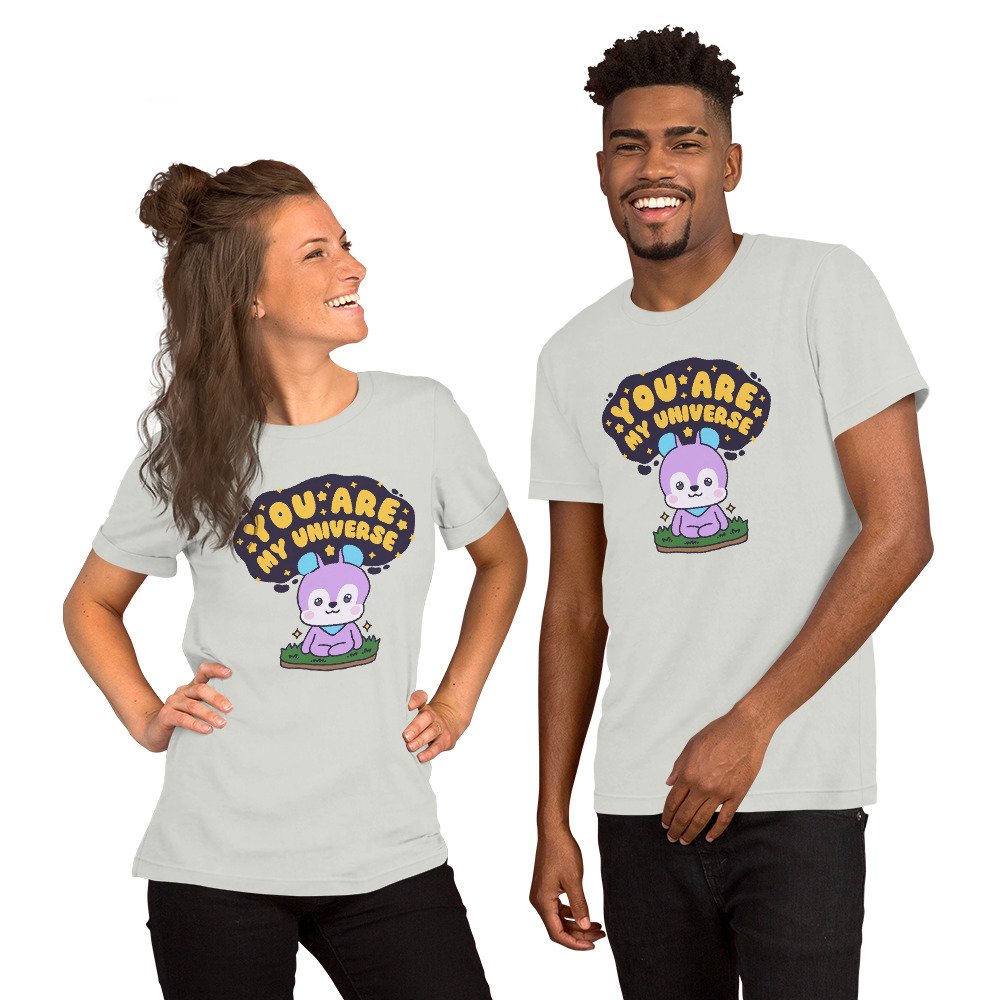 "You are my Universe" Hobicore - Unisex Cotton Size-Inclusive T-Shirt-67D1CFF01F891_White-5XL