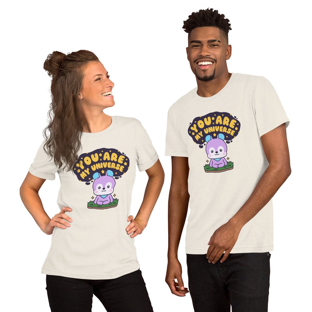 "You are my Universe" Hobicore - Unisex Cotton Size-Inclusive T-Shirt-67D1CFF01F891_White-5XL