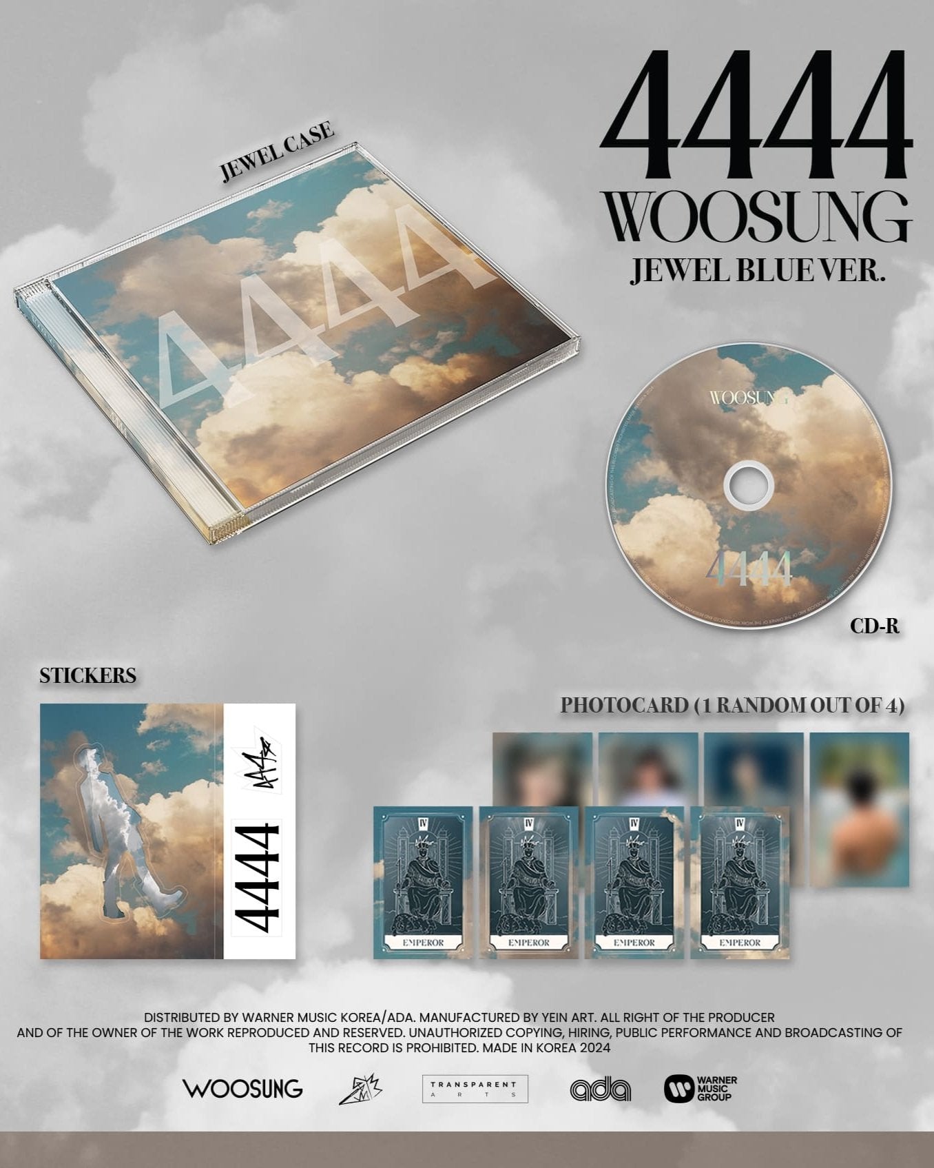 WOOSUNG - 4444 (JEWEL RED VER. / JEWEL BLUE VER.)-SQ6053506