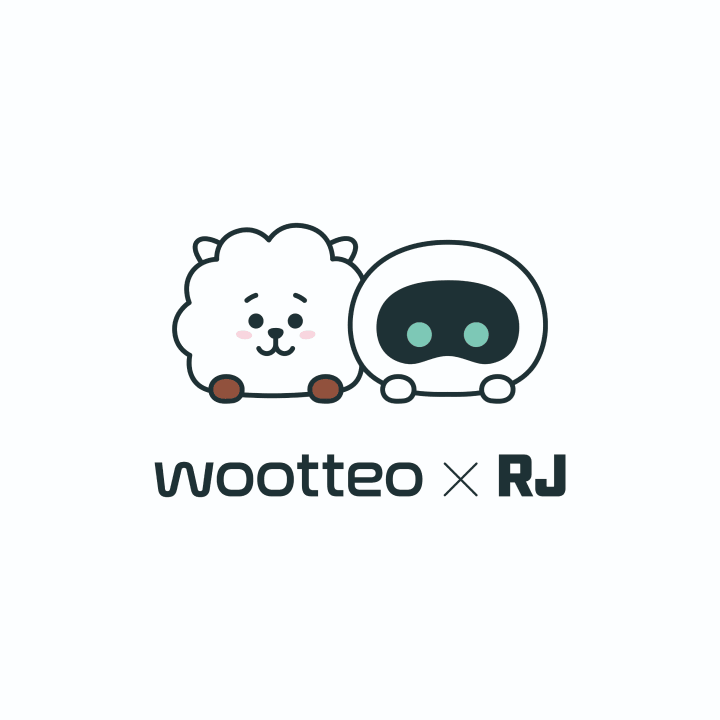 BTS - WOOTTEO X RJ COLLABORATION OFFICIAL MD STICKER SET
