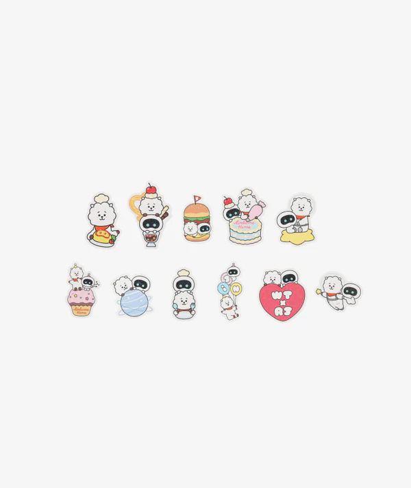 BTS - WOOTTEO X RJ COLLABORATION OFFICIAL MD STICKER SET